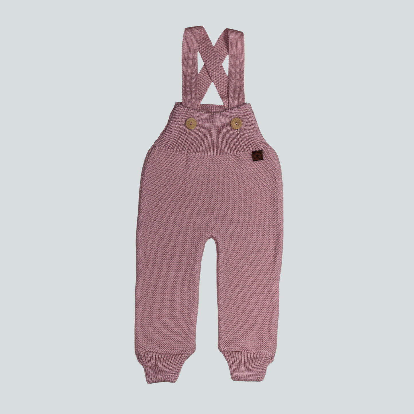 Salopette rose Anna - 100% laine de mérinos