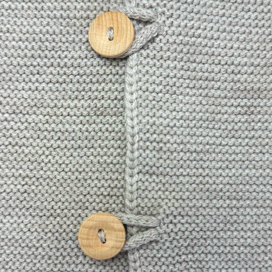 Cardigan gris Maé - 100% laine de mérinos