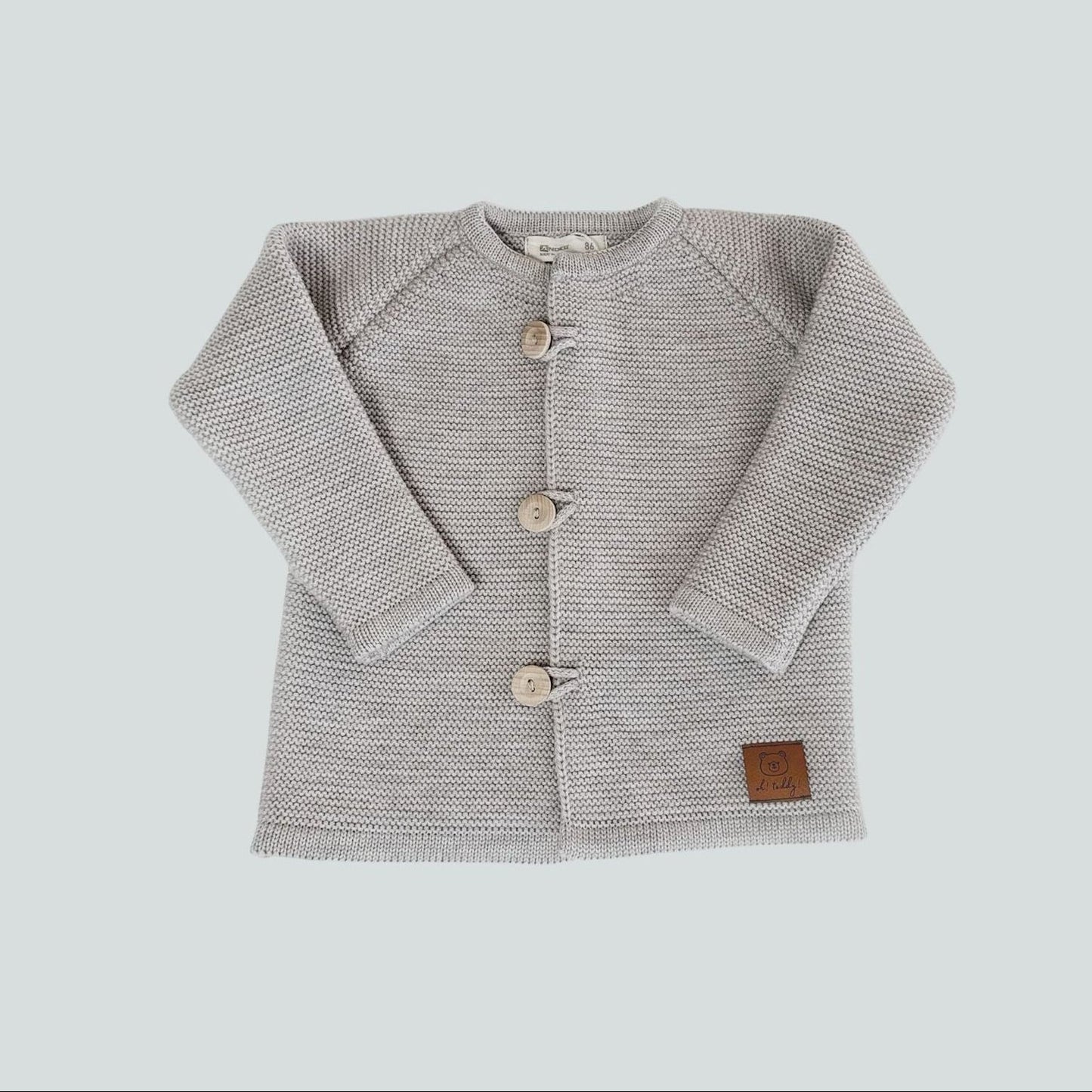 Cardigan gris Maé - 100% laine de mérinos